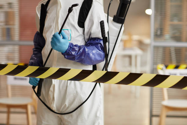 Professional Biohazard Cleanup technician working in Clinton, IN